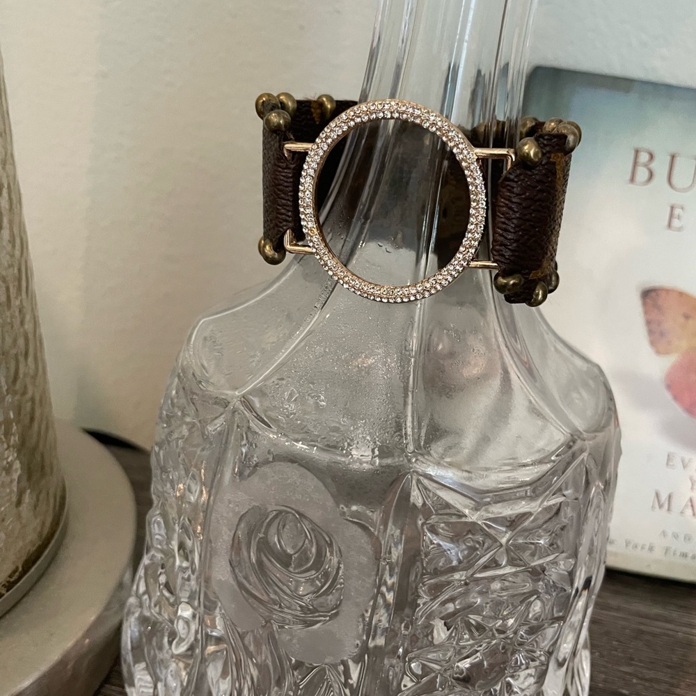 Louis Vuitton - Crystal recycled Cuffs, 8 inches in Length - Picture 1 of 6